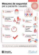 Infografia de normes de seguretat per a pacients i acompanyants