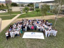 Fotografia dels assistents amb dron