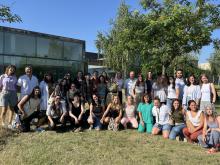 Foto de grup dels residents que s'incorporen i els que acaben