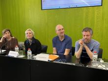 Moment de la inauguració de l'exposició 