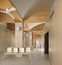 Sala d'espera del nou CAP d'Hostalric
