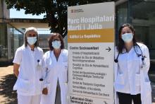 Professionals de l'IAS investigadors del projecte al Centre Sociosanitari La República, del Parc Hospitalari Martí i Julià