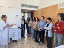 Moment de la visita a la unitat del son 