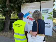 Una de les persones que realitzen treballs en benefici de la comunitat
