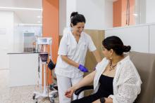 Pacient a l'hospital de Dia 