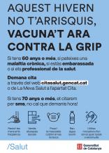 Cartell de campanya de la grip 2021